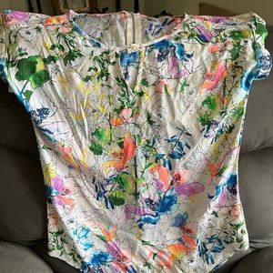 Watercolor silky shirt